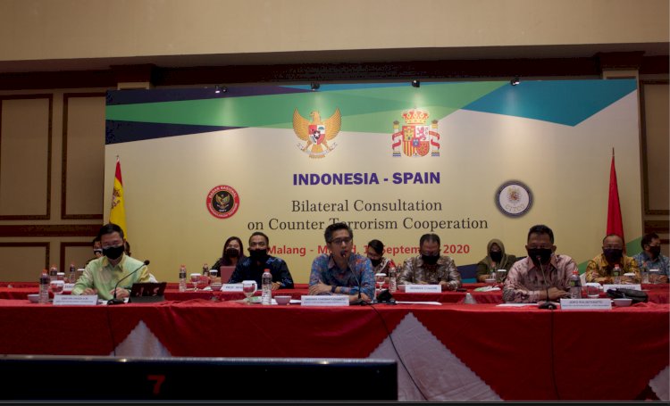 Konsultasi Bilateral Kerja Sama Penanggulangan Terorisme RI - Spanyol Dilakukan Secara Virtual