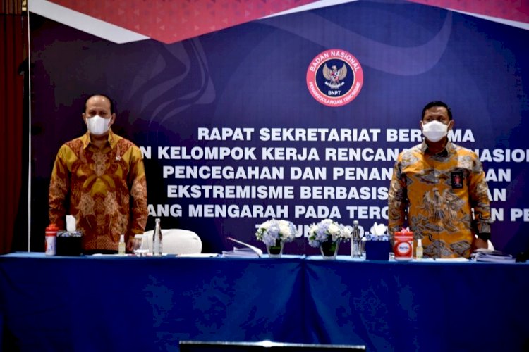 Percepat Implementasi RAN PE, BNPT Gelar Rapat Koordinasi Sekretariat Bersama RAN PE Tahun 2020-2024