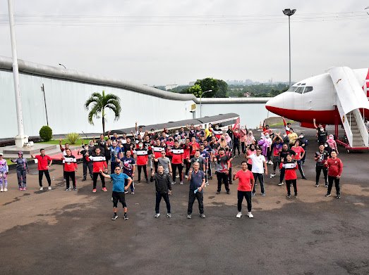 Tingkatkan Imun Kesehatan dan Rasa Cinta Pegawai terhadap Kesatuan, Kedeputian Bidang Penindakan dan Pembinaan Kemampuan Gelar Senam Bersama